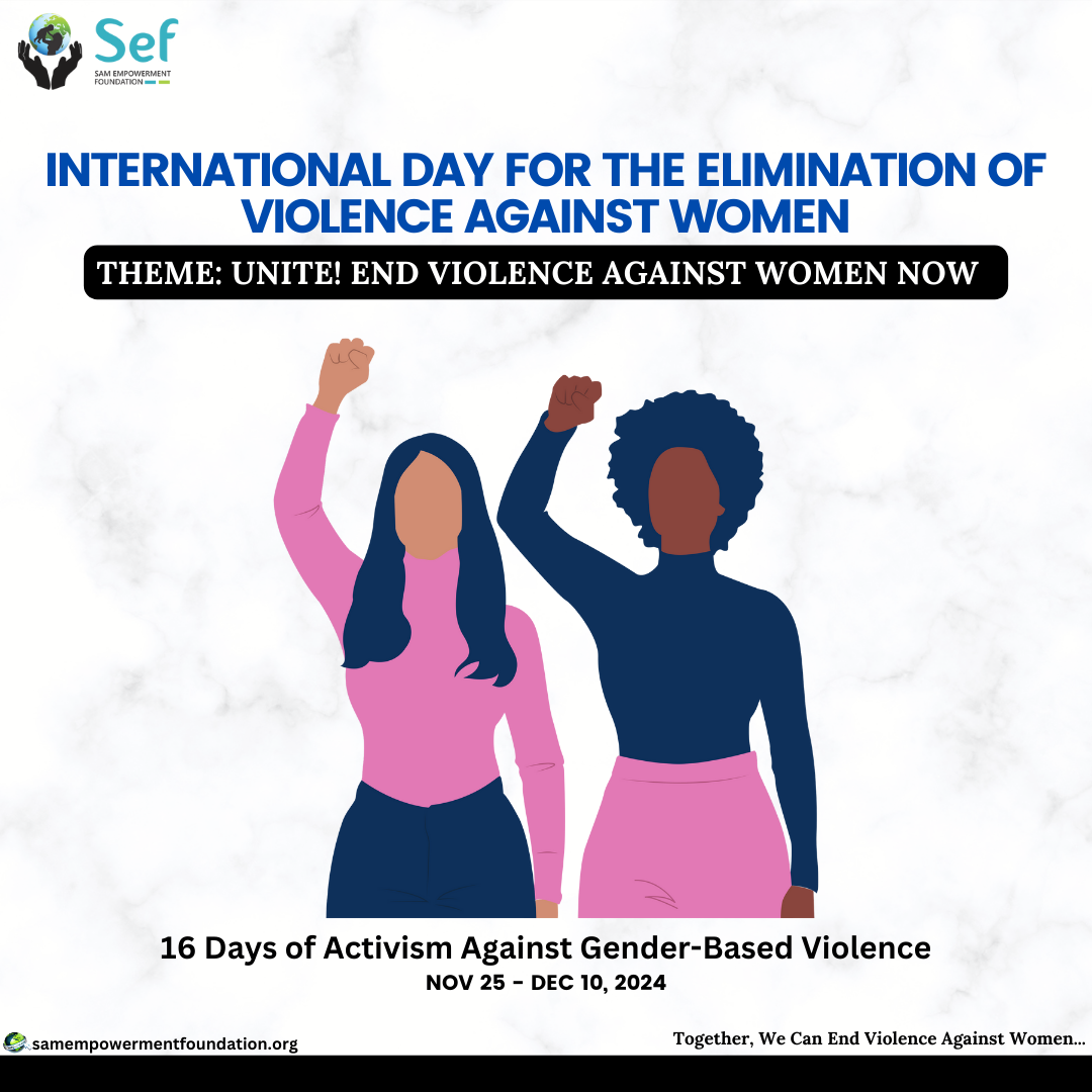 International Day for the Elimination of Violence Against Women and Girls 2024.